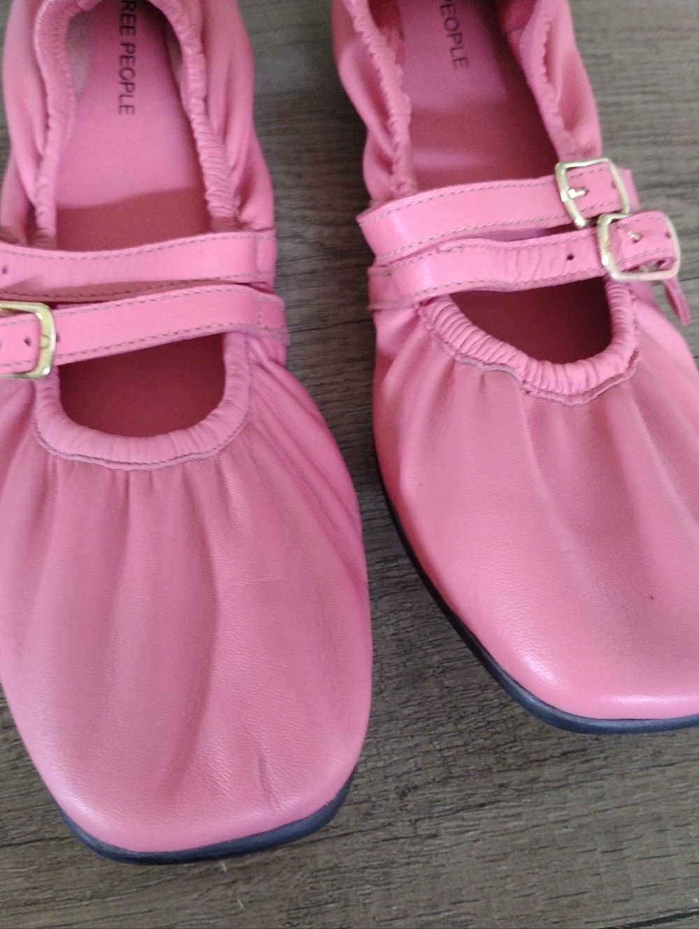 Free People Gemini Ballet Flats Womens 9 Pink Watermelon - Picture 2 of 6